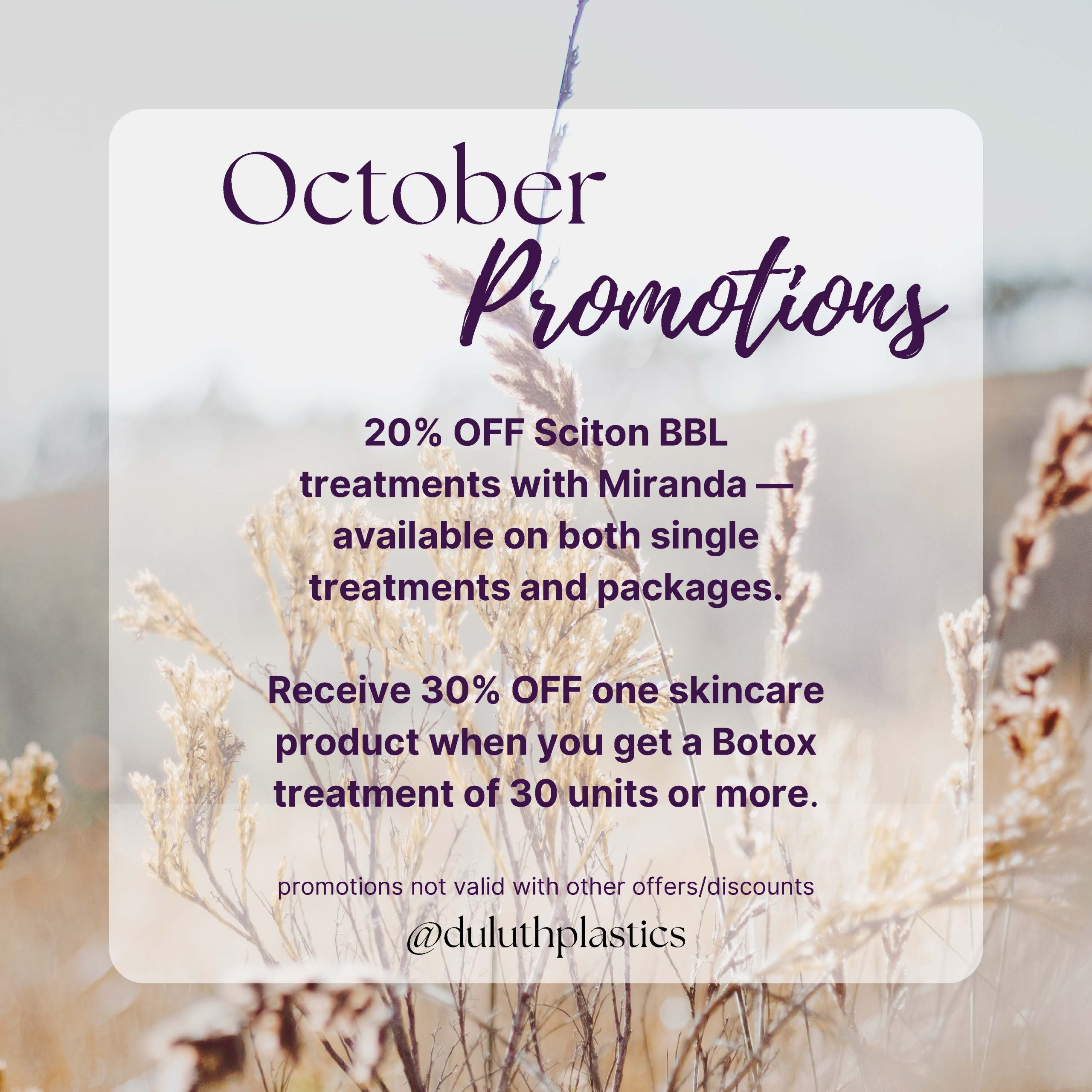 October Promos